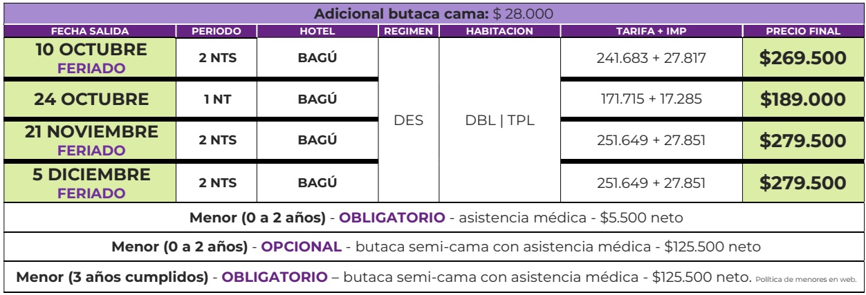 bsas con alojamiento
